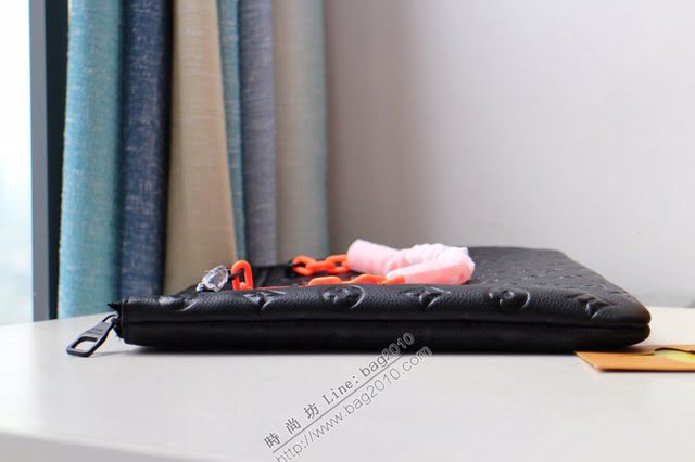 lv手包 A4手包 樹脂鏈帶 lv經典款全皮手拿包  lvqb1155
